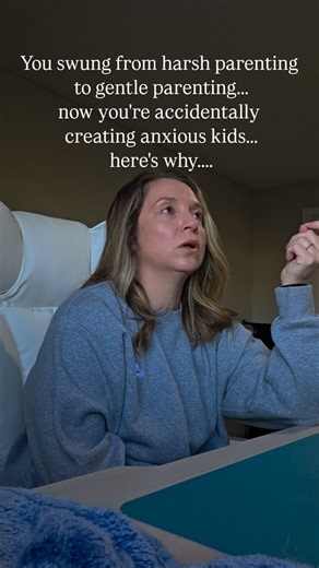 Jaclyn | Child & Teen Therapy | Parent Coaching on Instagram: "Here's what no one tells you: what you think is gentle parenting has actually slipped into permissive parenting. And your child's anxiety is the signal. When you parent in reaction to what hurt you, you're not breaking the pattern, you're just running from it. Your permissiveness isn't peace, it's fear. Your enmeshment isn't love, it's need. The cycle doesn't break through avoidance. It breaks through intentionality. Breaking it mean