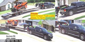 Heavy equipment theft in Denison