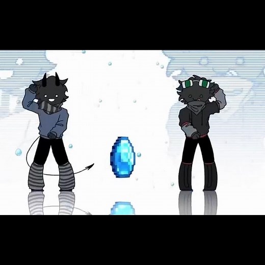 thatmob and twixxel falls in love for diamonds 💙💎✨️ #fypシ #viral