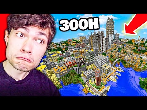MA BASE APRÈS 300H SUR MINECRAFT !