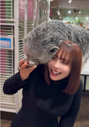 バナナをほっぺにくっつけられた体験