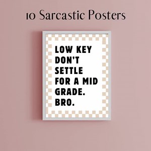 Sarcastic Funny Classroom Posters, Middle School Teacher Posters, High School Posters, Retro Classroom Decor Posters, Funny Class Posters - Etsy