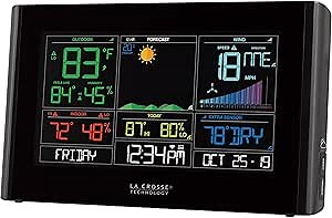 La Crosse Technology S82950-INT WiFi Professional Weather Station, Black