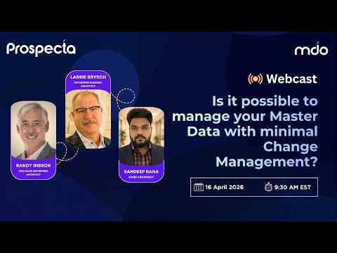 Is it possible to manage your Master Data with minimal Change Management?