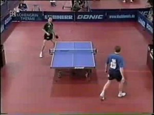 J.O Waldner EMBARRASSING BLOCK against Timo Boll