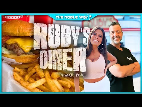 Historic Ruby's Diner Balboa Pier Full Review At Newport Beach | Iconic 40's Style American Diner