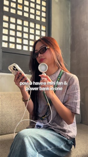 Mini Fan and Power Bank Combo for Your Bag