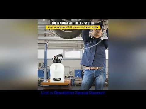 VEVOR Transmission Fluid Pump 2 Way Manual ATF Refill System Dispenser, Oil and Liquid Extractor 10