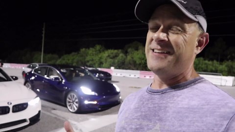 Tesla Model 3 Performance vs BMW M3 drag race