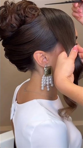 Copper Bun Hairstyle 🔥 Elegant Updo Transformation