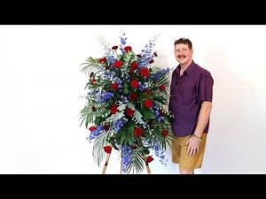How To Make A Large Floral Spray Design On Stand