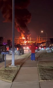 155K views · 1.1K reactions | BREAKING | ELECTRICITY SUBSTATION FIRE AND EXPLOSION rocks North Fort Worth tonight. There’s no word on injuries but quite a scene in Cowtown right now. Heavy snow expected in North Texas tomorrow. | Kevin Steele | Facebook