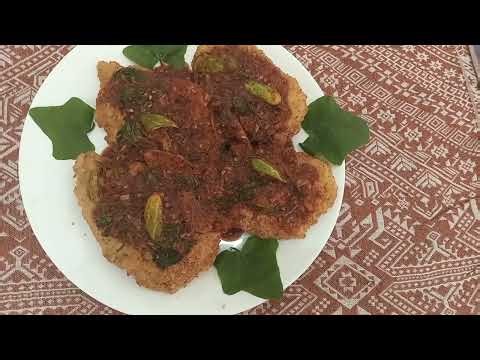 Tips for stir-frying ivy gourd with chili paste and crispy fried chicken breast.
