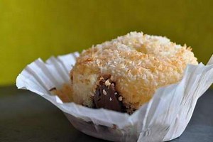 Recette de moelleux au lait de coco, coeur chocolaté
