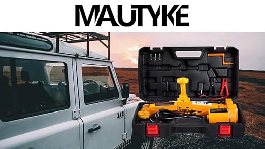 electric scissor jack single piece yellow