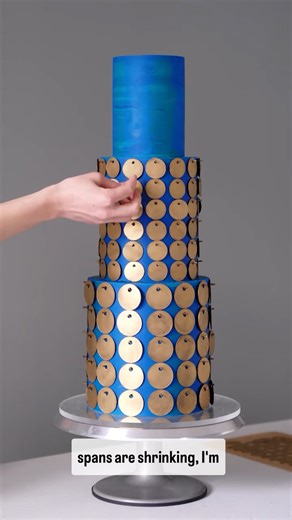 49K views · 662 reactions | Three-tier cake adorned with dazzling chocolate sequins!  | MetDaan Cakes | Facebook