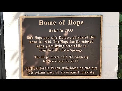 Visiting Bob Hope's 2nd Palm Springs Home In Palm Springs, CA