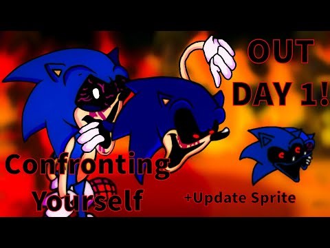 Friday Night Funky Vs Sonic.exe Confronting Yourself DAY 1!!! Upgrade Sprite.