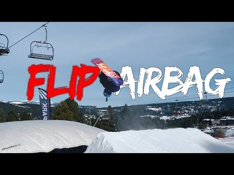 VOLANDO EN AIRBAG😱 SNOWBOARD en La Molina🏂