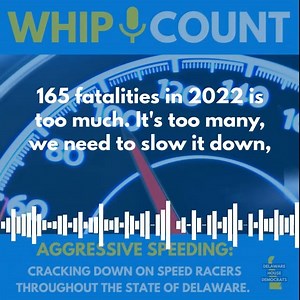 In spring 2023, Gov. Carney, DelDOT, the Delaware Dept. of Safety and Homeland Security, and members of the General Assembly introduced a package of bills designed to improve safety on Delaware's roadways. This week's podcast episode of Whip Count highlights Representative Frank Cooke’s HB 120 and how this bill will assist law enforcement in cracking down on reckless driving in Delaware. Rep. Franklin Cooke's HB 120 is one of the many roadway safety bills that were introduced earlier this year. 