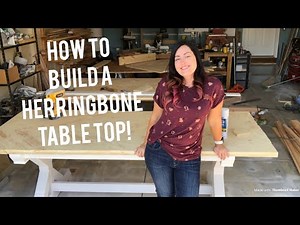 How to Build a Herringbone top Table