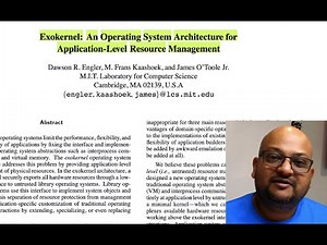 Read a paper: Exokernel: An Operating System Architecture for Application-Level Resource Management