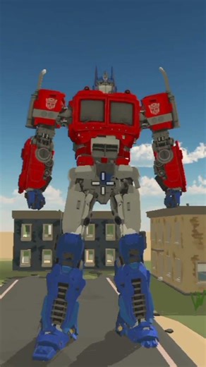 Optimus Joins the chicken gun #chickengun #transformers #optimusprime #3dmodel