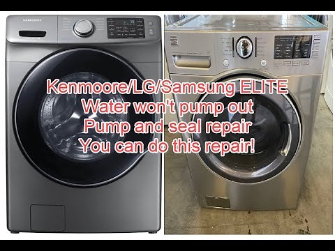 Kenmore Elite Front load drain pump and seal replacment