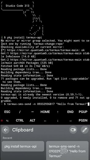 Send SMS with Termux using one simple command!
