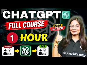 ChatGPT Full Course 2026 in 1 Hour 🔥 | Complete ChatGPT Tutorial for Beginners | AI Tools & Prompts