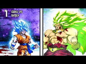[What-If 1] Broly (Legendary Super Saiyan 3) VS Goku (Super Saiyan Blue).