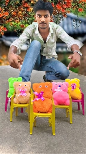 $500 Five Small Chairs & Teddy Bear 🧸 Unboxing #shorts