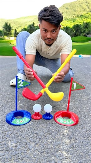 Ekgu Golf set with Club 2 Balls and 1 Stand kit unboxing