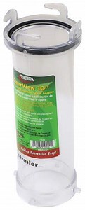 Valterra Clearview Extension for RV Waste Valve - 3" Bayonet Fitting - Clear Plastic - 10" Valterra