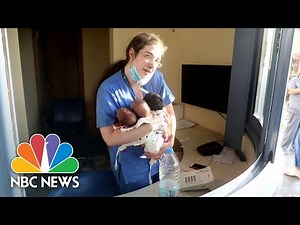 Beirut Nurse Saves Newborns Moments After Massive Explosion Tears Through Hospital | NBC News NOW