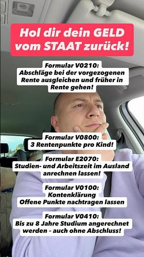 Formulare für mehr Rente! #rente #rentenversicherung #finanzen #geld #altersvorsorge