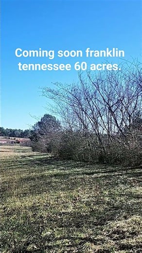 60 acre farm Franklin, Tennessee, coming soon.
