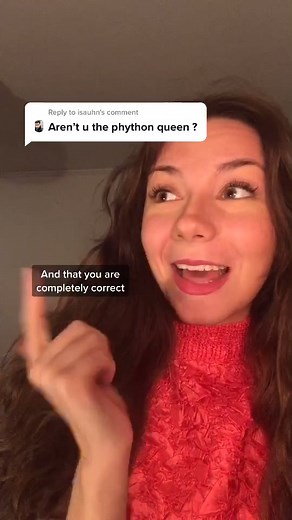 Reply to @isauhn we can ignore my print-debugging 😀 my ig is elle.PYC which is almost the same :) xoxo the python queen 🐍 #girlsinstem