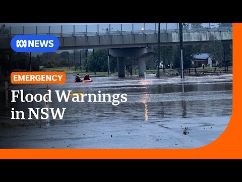 Flood warnings issued, highway closed after wild weather lashes NSW | ABC NEWS