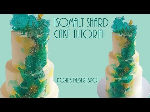 Isomalt Shard Cake Tutorial- Rosie's Dessert Spot