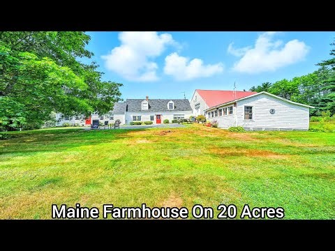 Maine Farmhouse On 20 Acres | ME Real Estate | New England Farms | Classic Quiet Piece Histort