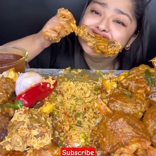 Mutton Leg pice Rice Eating #viral #mukbang #mukbang
