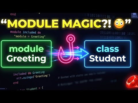 Ruby Modules & Hooks Made EASY ruby #rubyonrails #coding #viral #education
