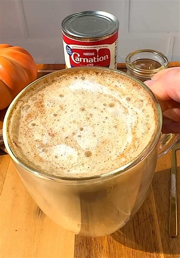 Deliciously easy pumpkin spice latte! Creamy, cozy, and no special syrups required. 🥰 #psl #pumpkinspicelatte #pumpkinseason #coffeeathome #carnationmilk Pumpkin Spice Latte Ingredients 1 ½ Tablespoons Libby’s Pumpkin ¼ teaspoon pumpkin spice 3 Tablespoons maple syrup ⅛ teaspoon vanilla 2 shots of espresso or ⅓ cup strong brewed coffee 3/4 cup Carnation Evaporated Milk Whipped cream (optional) How to make a hot pumpkin spice latte 1. Pour Carnation Evaporated Milk into a small saucepan and heat
