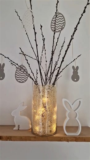 Deko Idee zu Ostern 🐰🤍 #deko #home #dekoration #decoration #ostern #decor #easter #diy #decorating