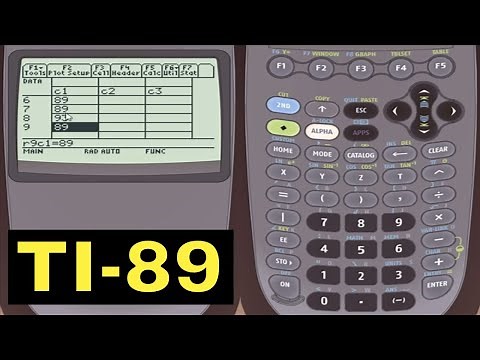 TI-89 Calculator - 20 - Entering Statistical Data