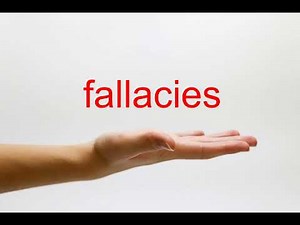 How to Pronounce fallacies - American English