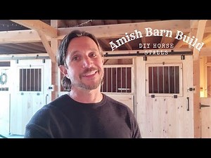 Amish Barn Build. DIY Horse Stalls.