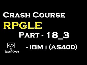 Crash Course RPGLE - Part 18_3 | Admin login using PF | yusy4code