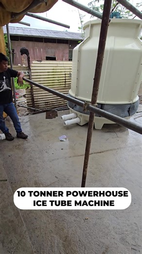 10-Tonner Powerhouse Ice Tube Machine for Your Business